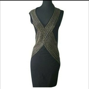 Haute Hippie Chain Embellished Sheath Dress